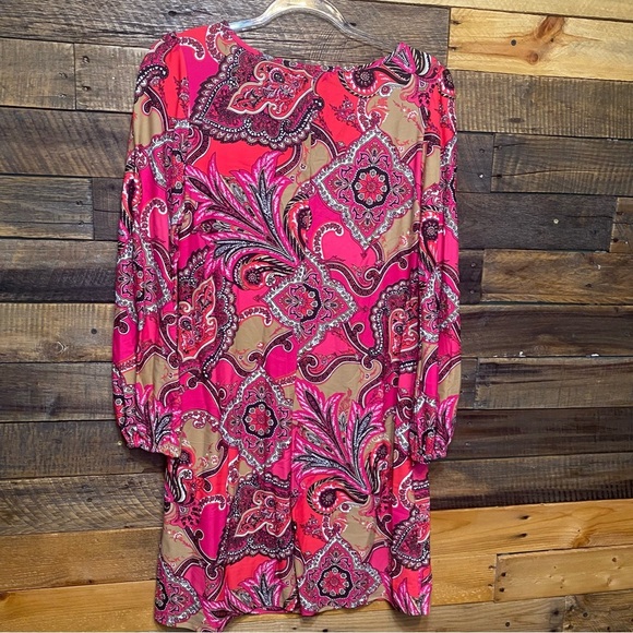 Jude Connally Megan Dress Monaco In Paisley Berry - Picture 4 of 6